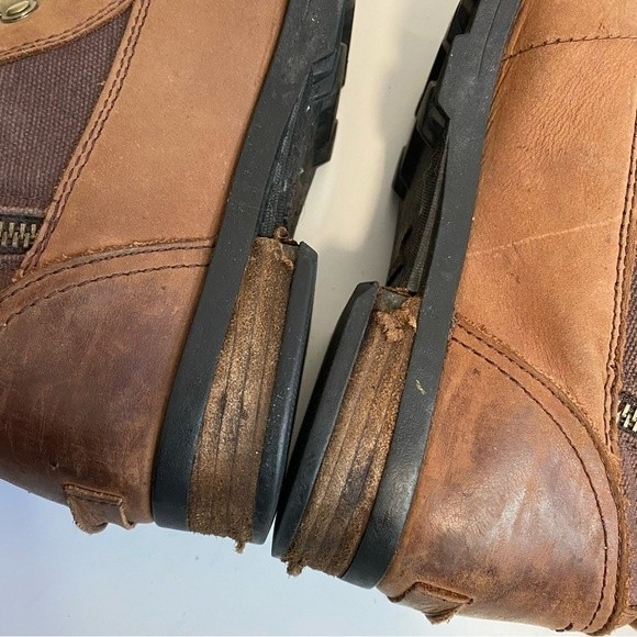 Sorel Size 10.5 Womens Brown Leather Lace-Up Boots - Picture 6 of 10